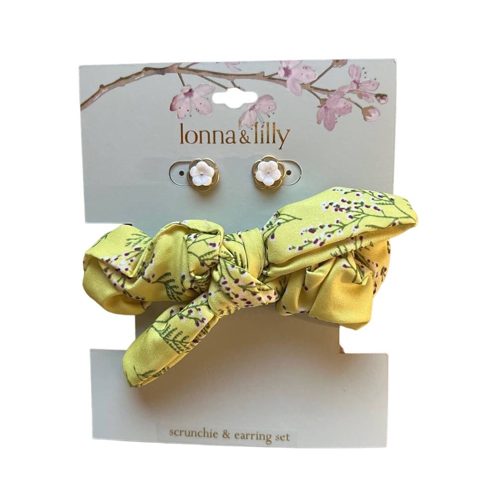 lonna & lilly Scrunchie and Earring Set New